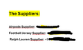 Many suppliers